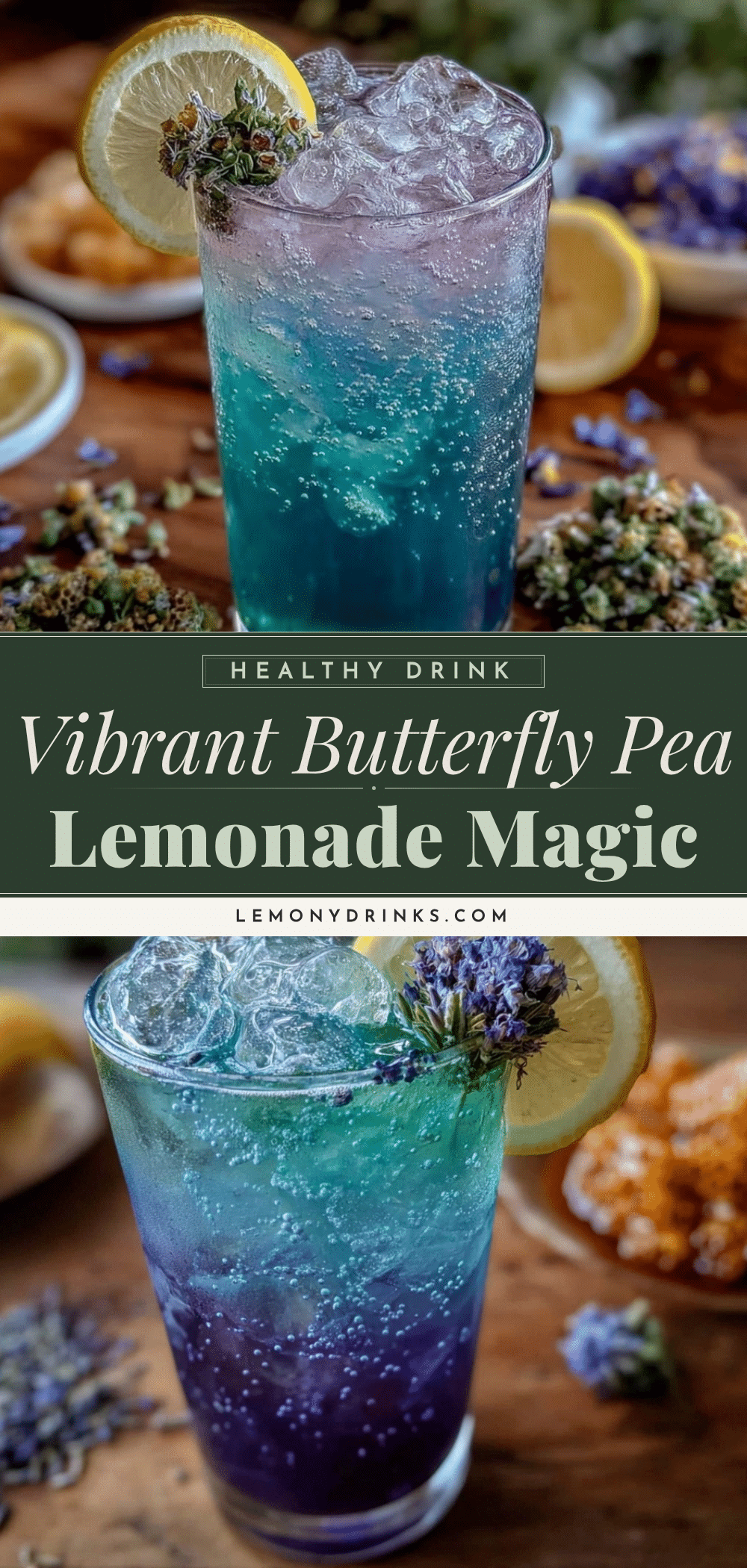 butterfly pea flower lemonade recipe
