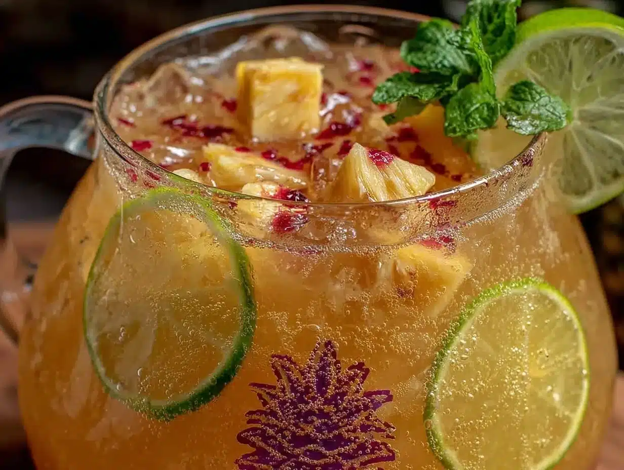 coconut pineapple rum punch preparation steps