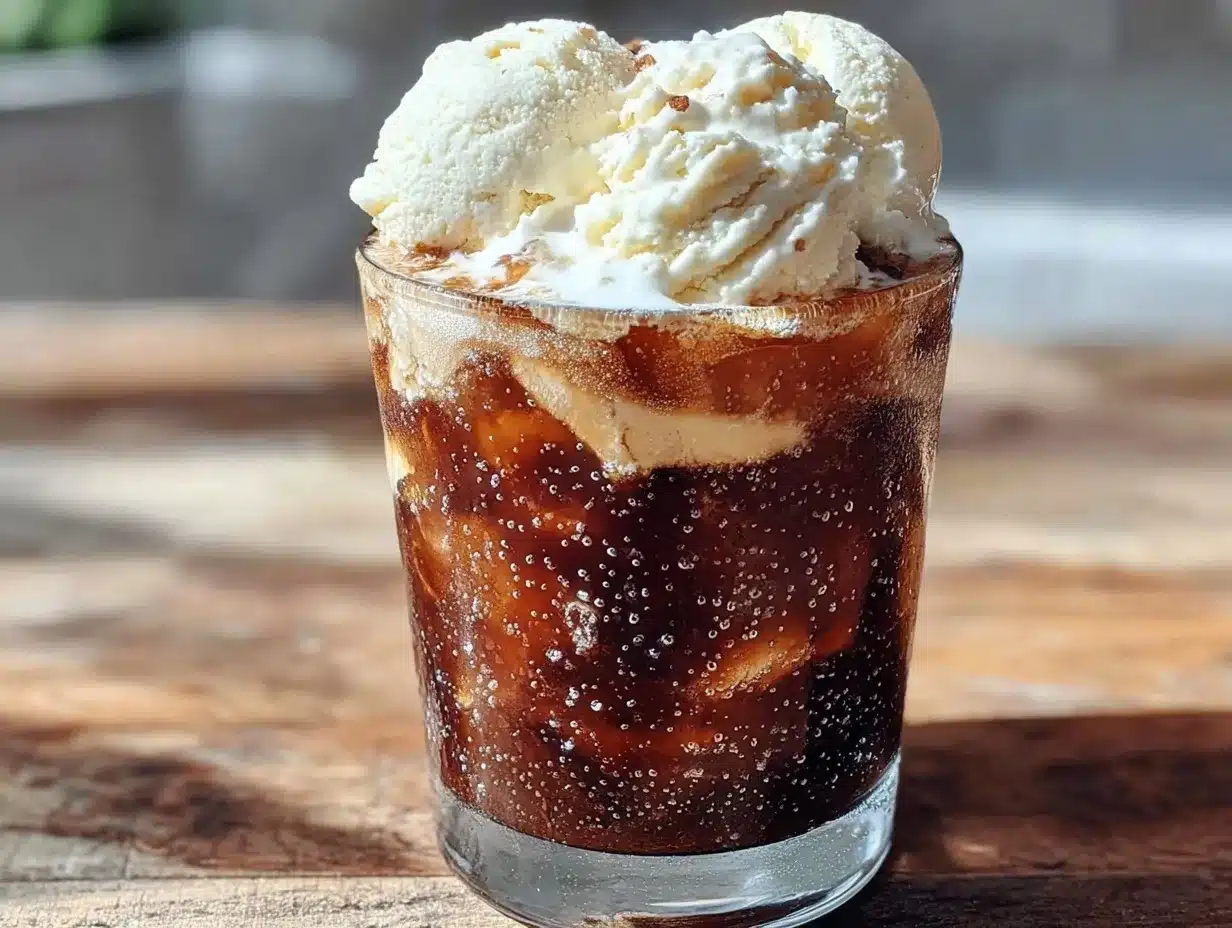 creamy coffee stout float preparation steps