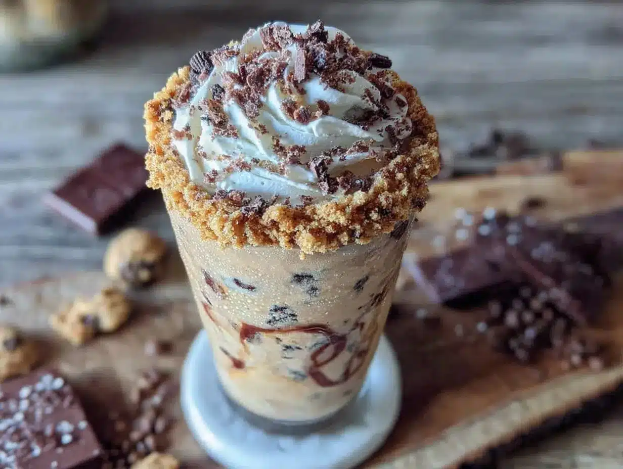 creamy cookies and cream frozen coffee recipe preparation steps