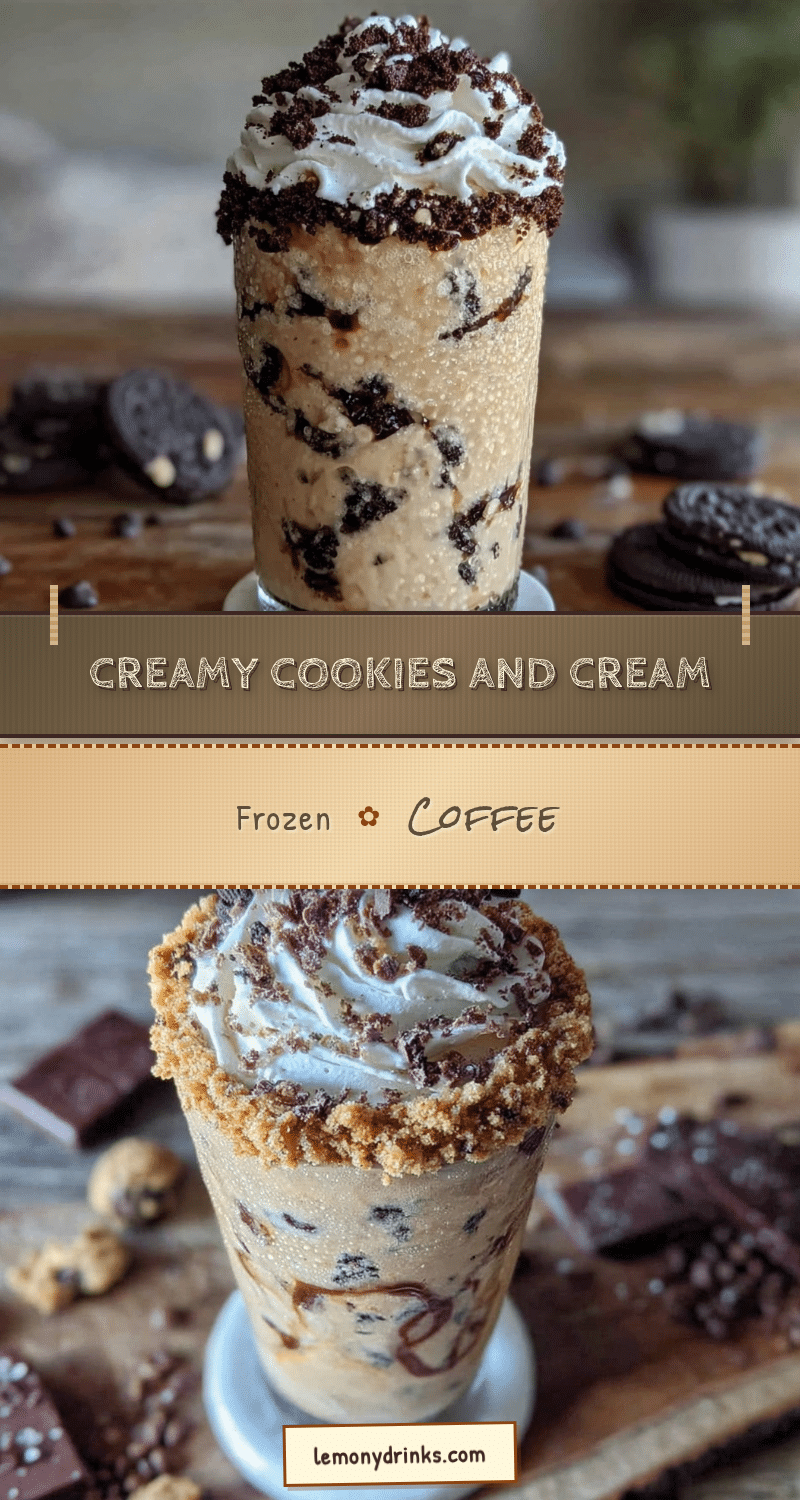creamy cookies and cream frozen coffee recipe recipe