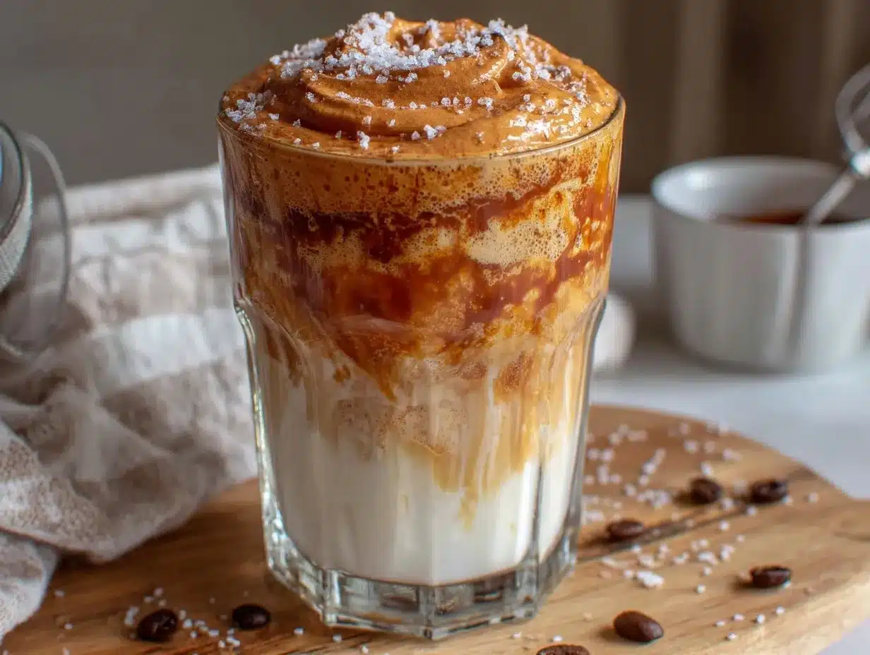 creamy dalgona whipped coffee preparation steps