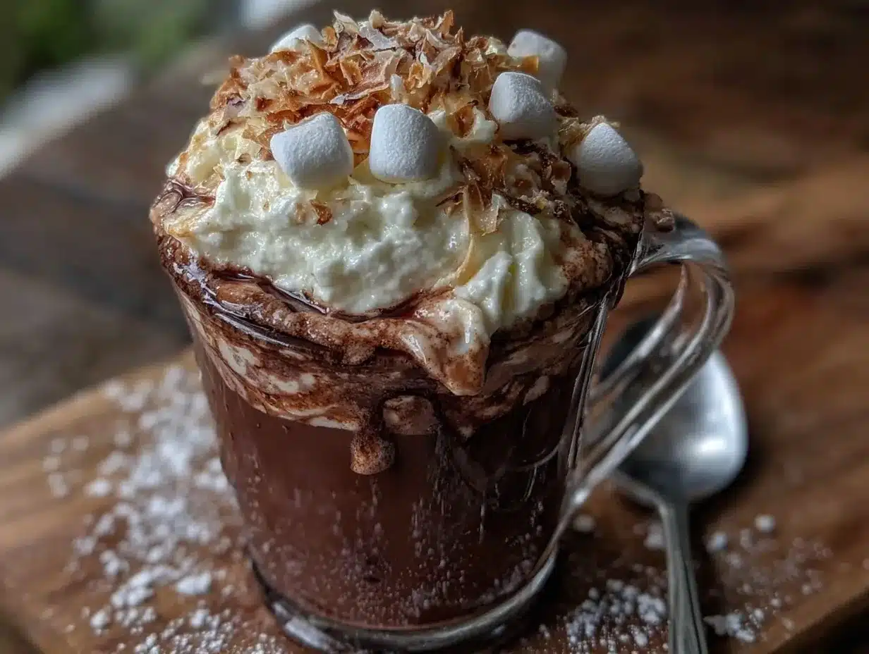 creamy homemade hot chocolate preparation steps