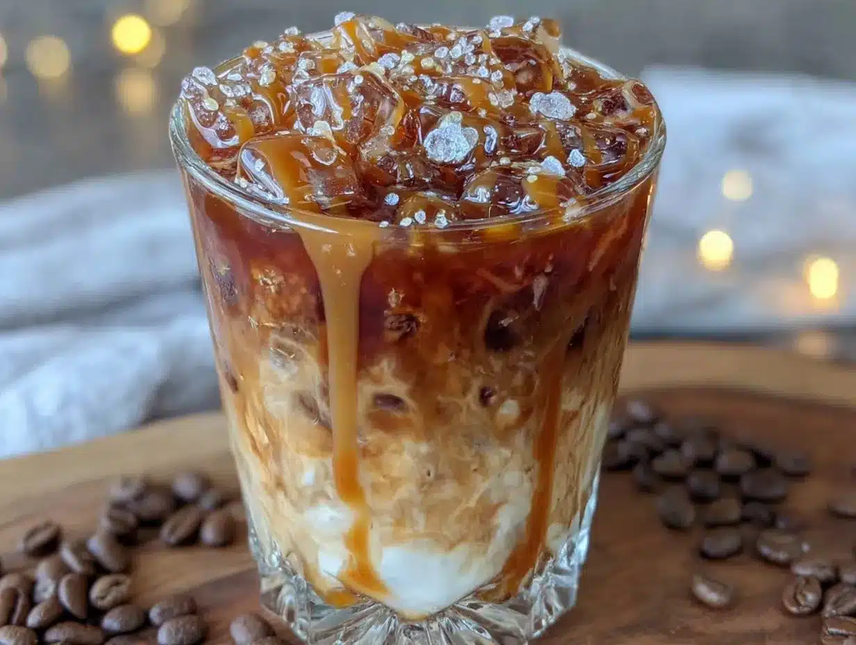 creamy iced caramel macchiato recipe preparation steps