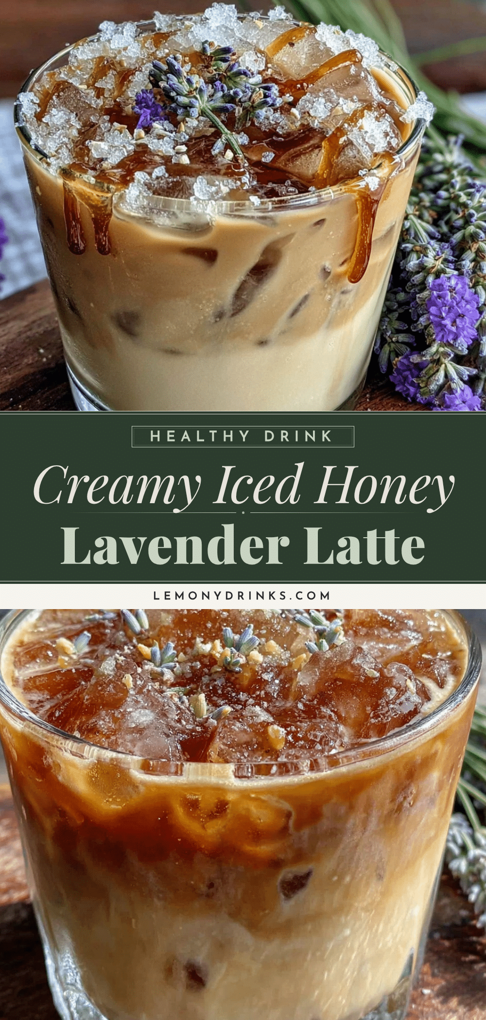creamy iced honey lavender latte recipe