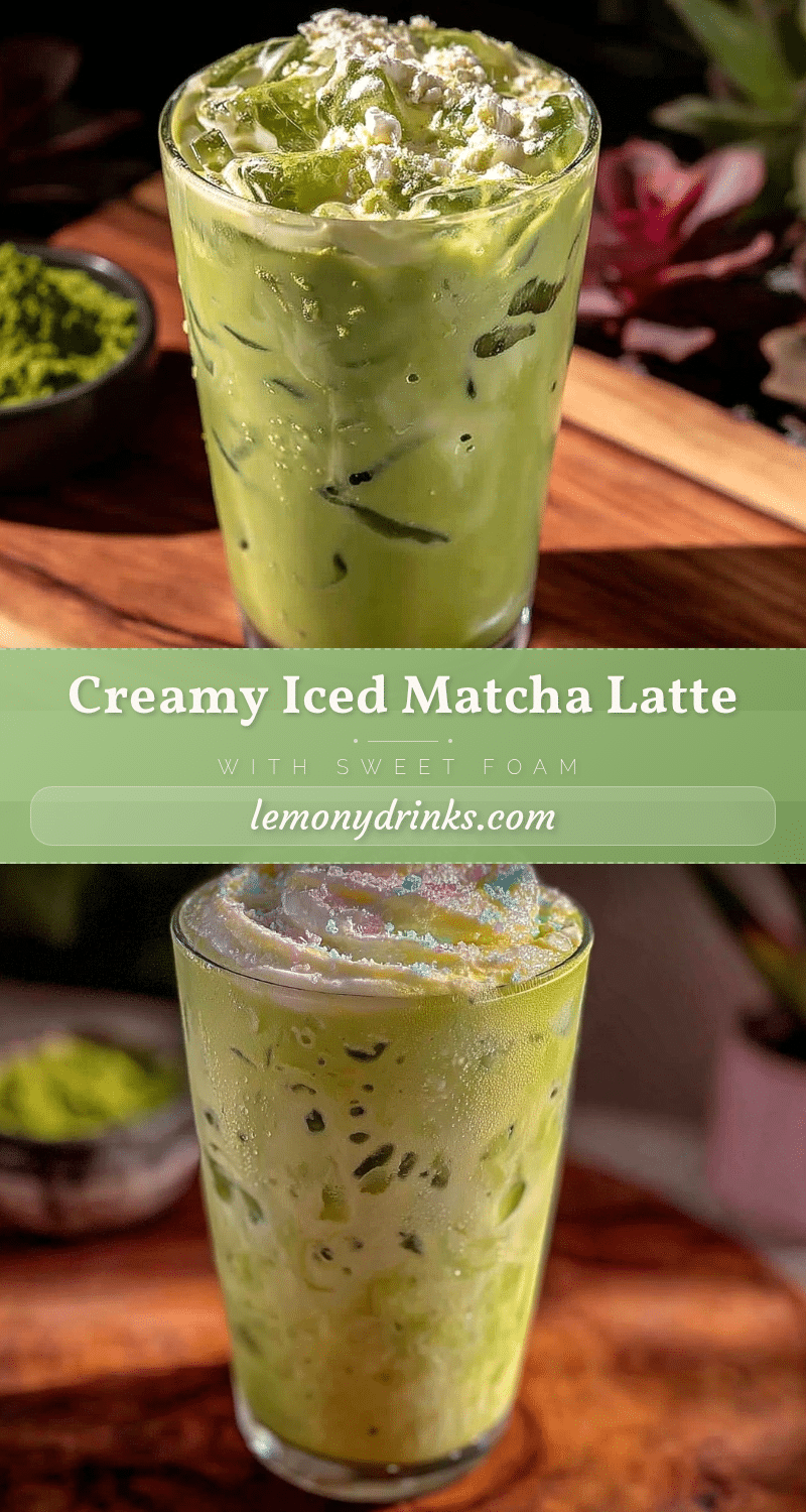 creamy iced matcha latte recipe
