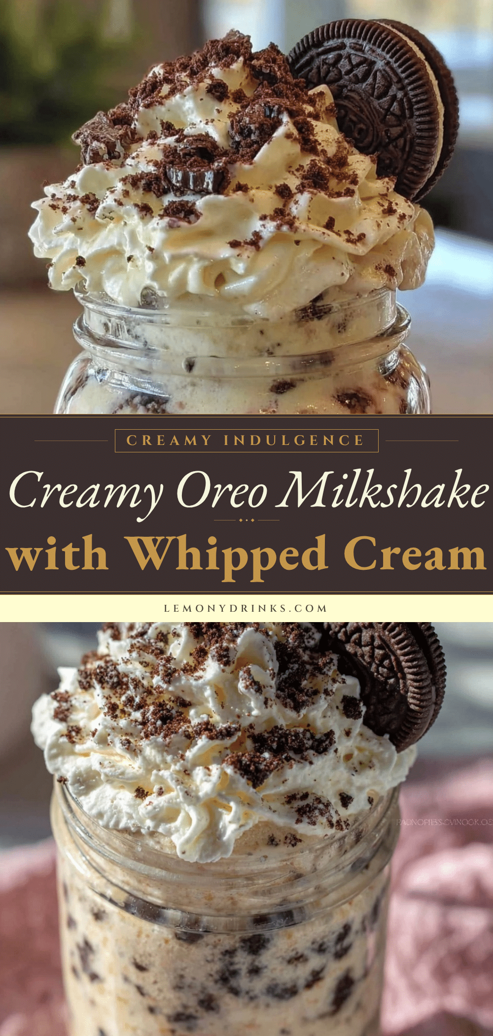 creamy Oreo milkshake recipe