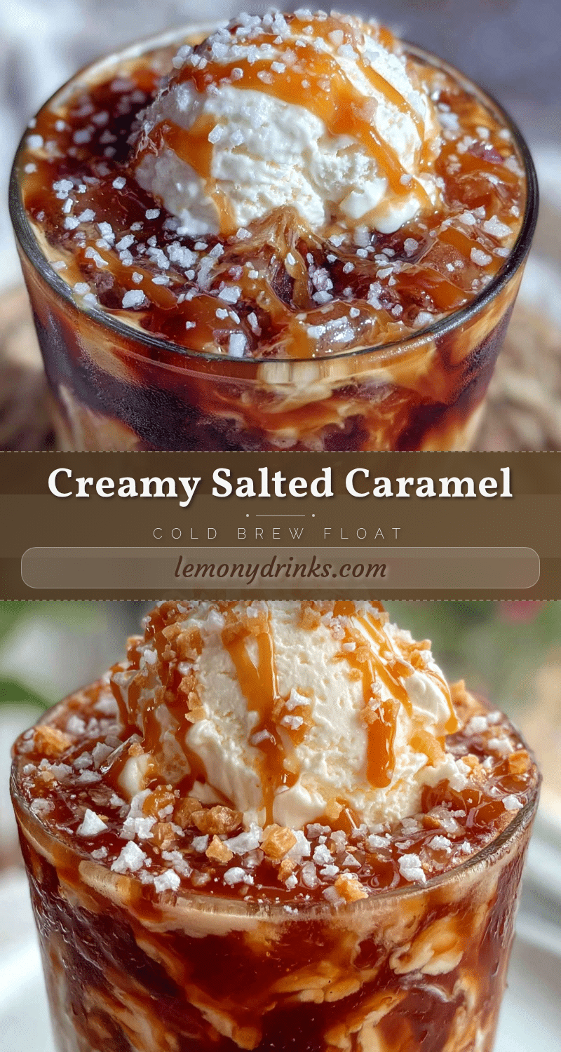creamy salted caramel cold brew float recipe recipe