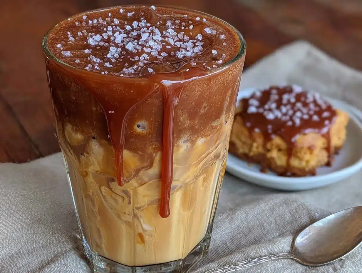creamy salted caramel cold brew preparation steps