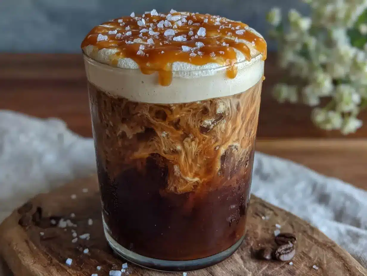 creamy salted caramel cold foam cold brew preparation steps
