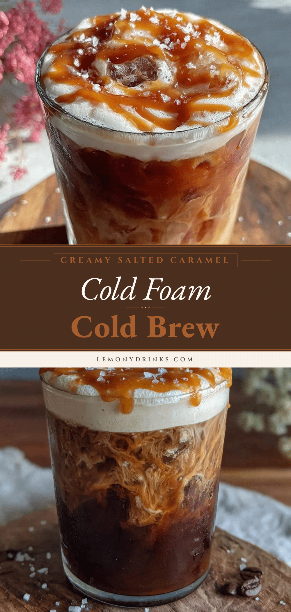 creamy salted caramel cold foam cold brew recipe