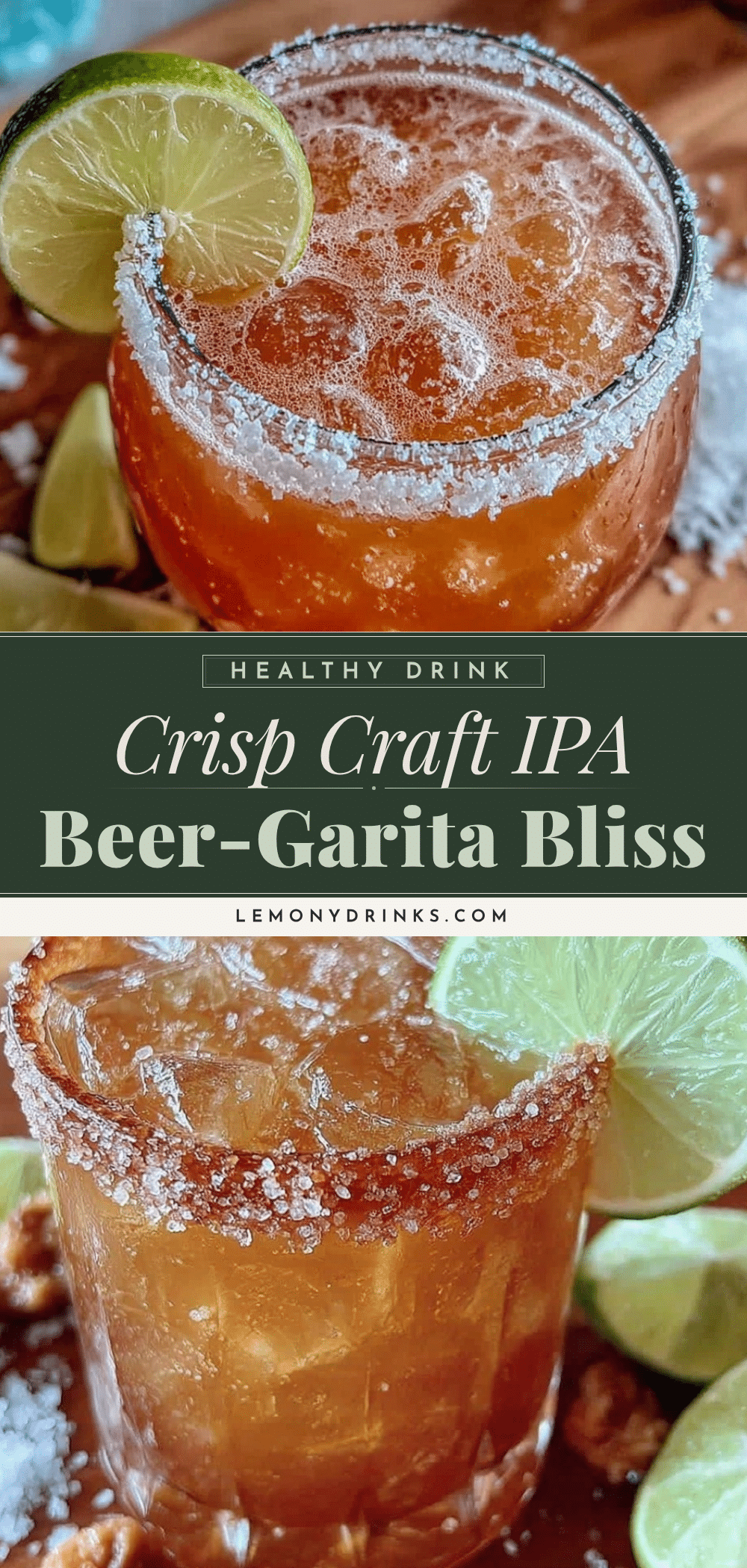 Crisp Craft IPA Beer-Garita Cocktail recipe