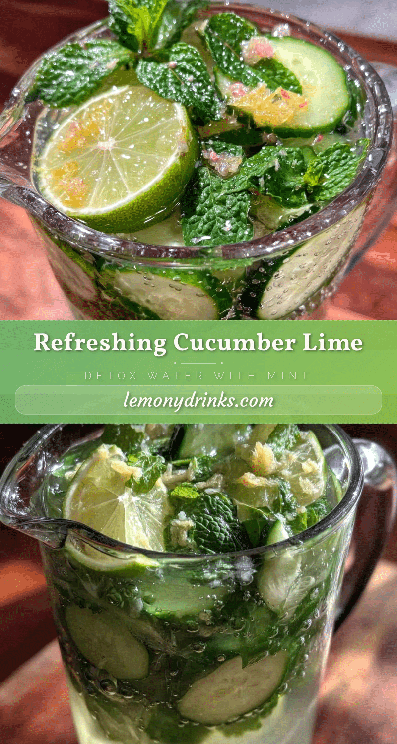cucumber lime detox water recipe