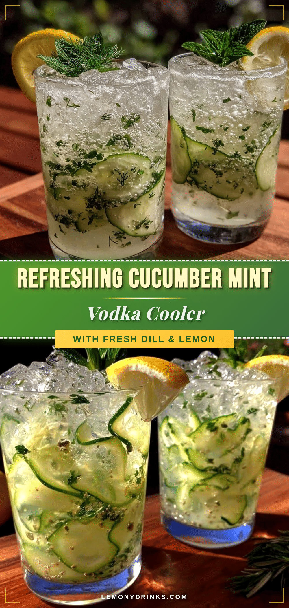 cucumber mint vodka cooler recipe