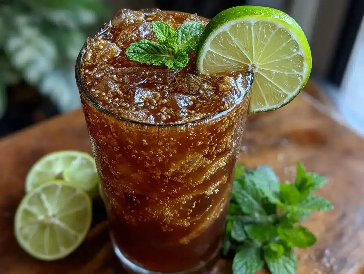 Dark and Stormy cocktail recipe preparation steps