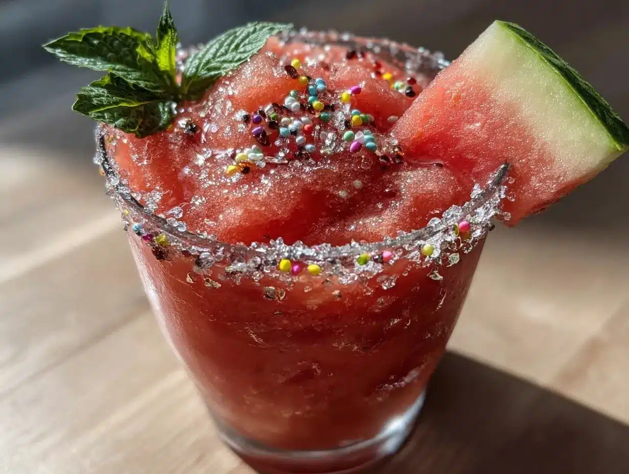 firecracker watermelon vodka slushie preparation steps