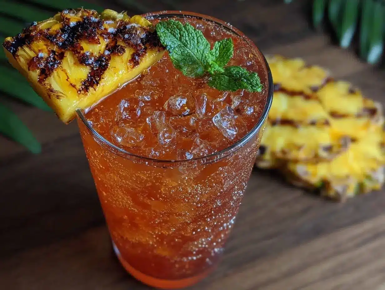 flavorful grilled pineapple rum punch preparation steps