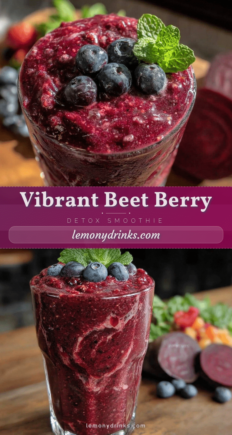 fresh beet berry detox smoothie recipe