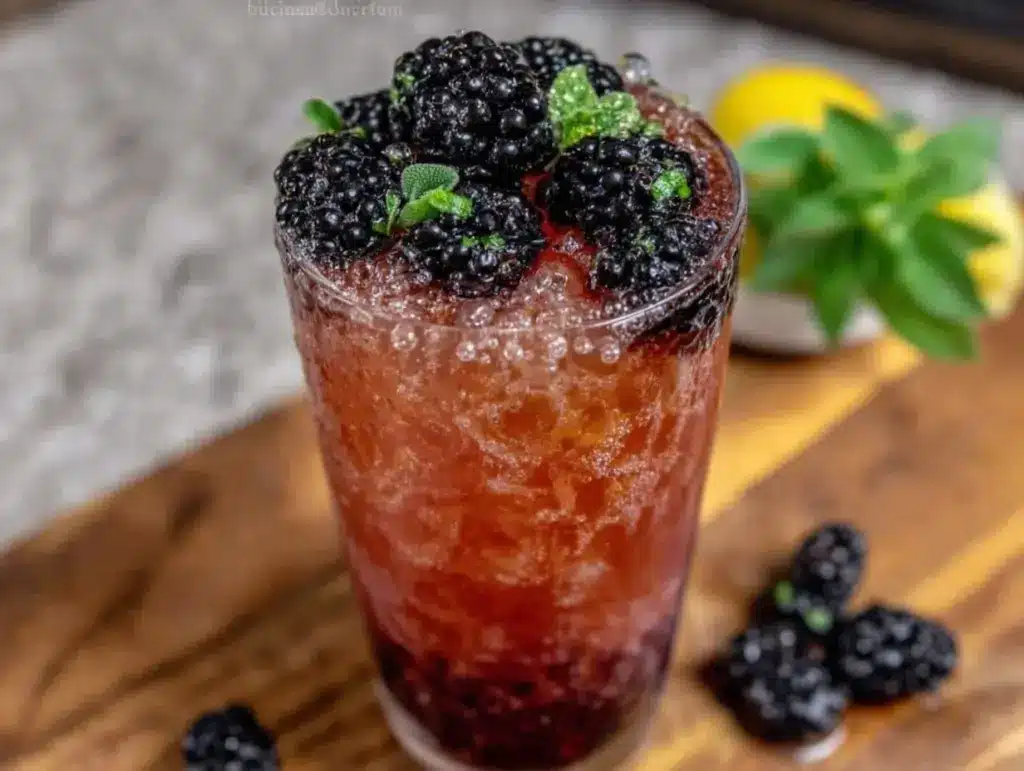 fresh blackberry sage lemonade recipe - featured image