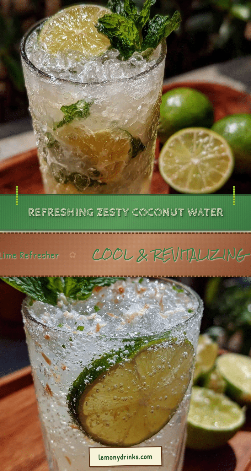 fresh coconut water lime refresher recipe