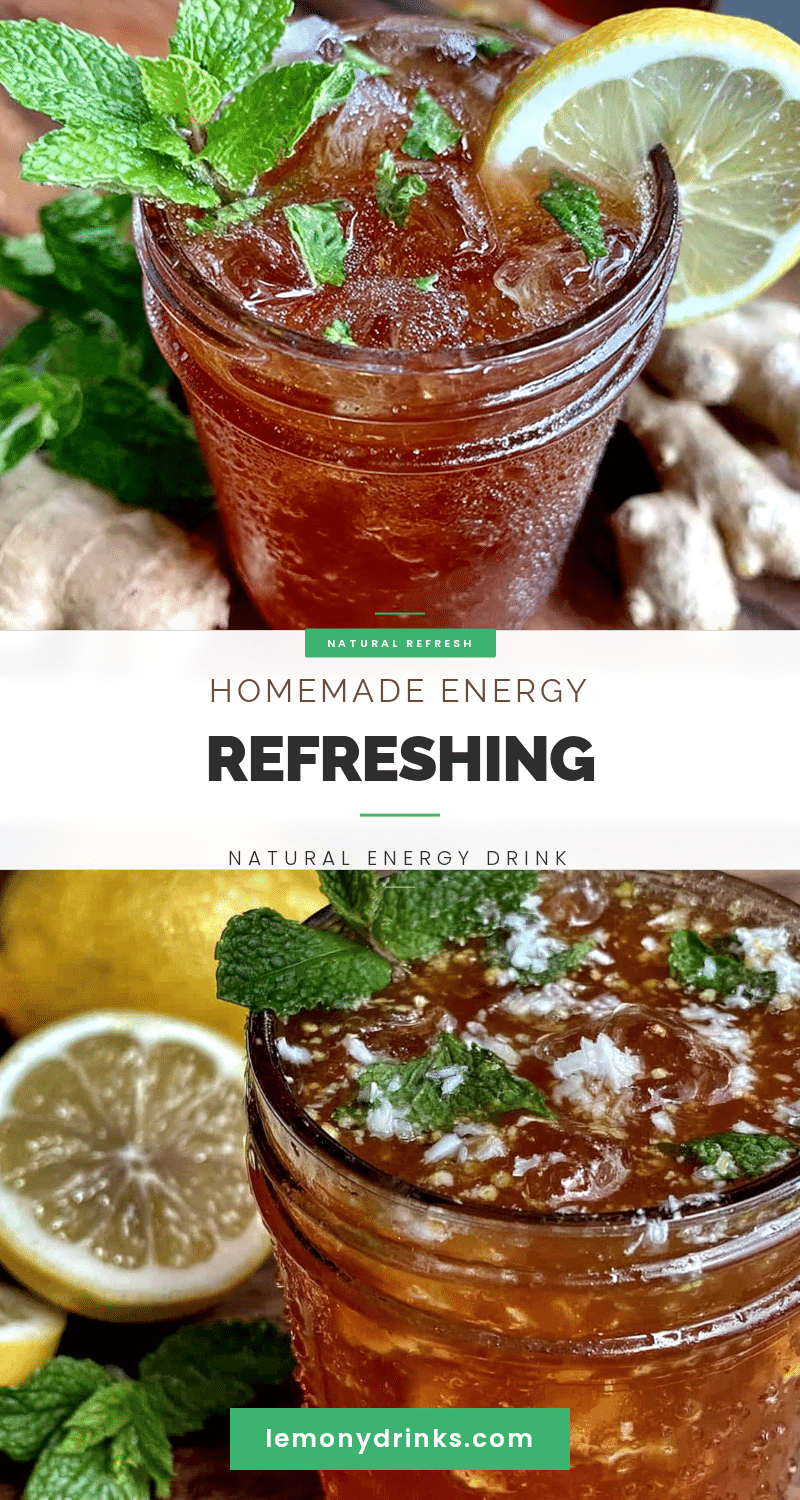 fresh homemade energy drink recipe