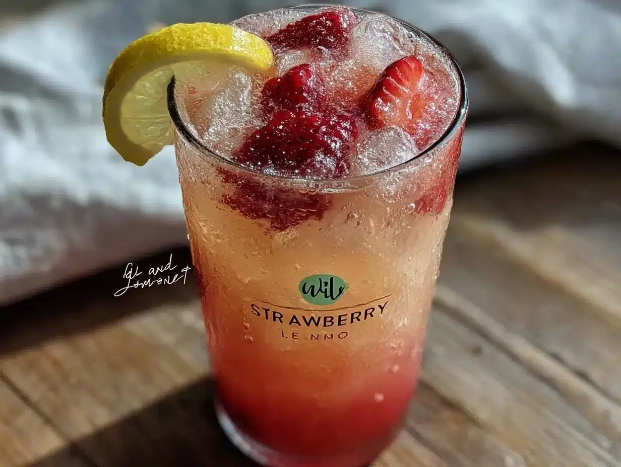 fresh strawberry açai lemonade refresher preparation steps