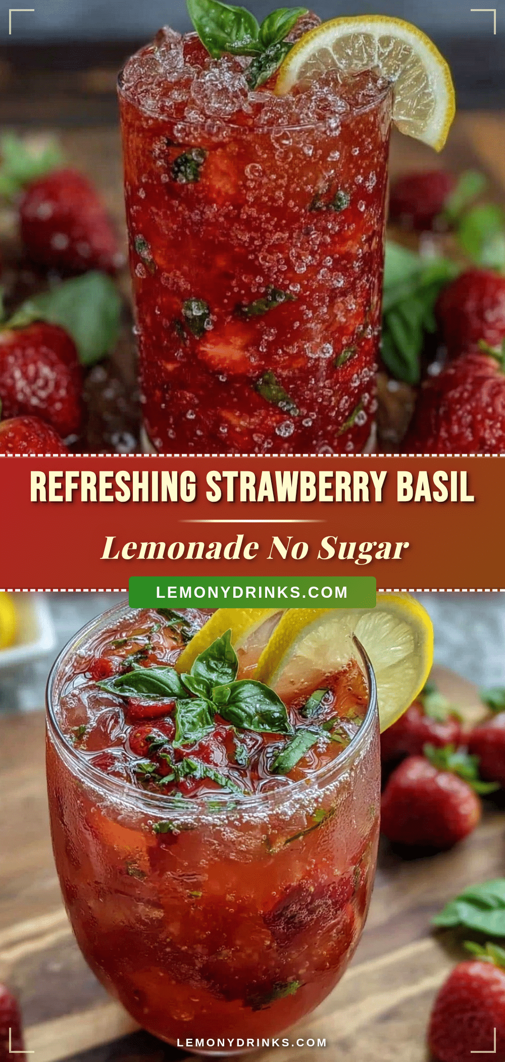 fresh strawberry basil lemonade recipe