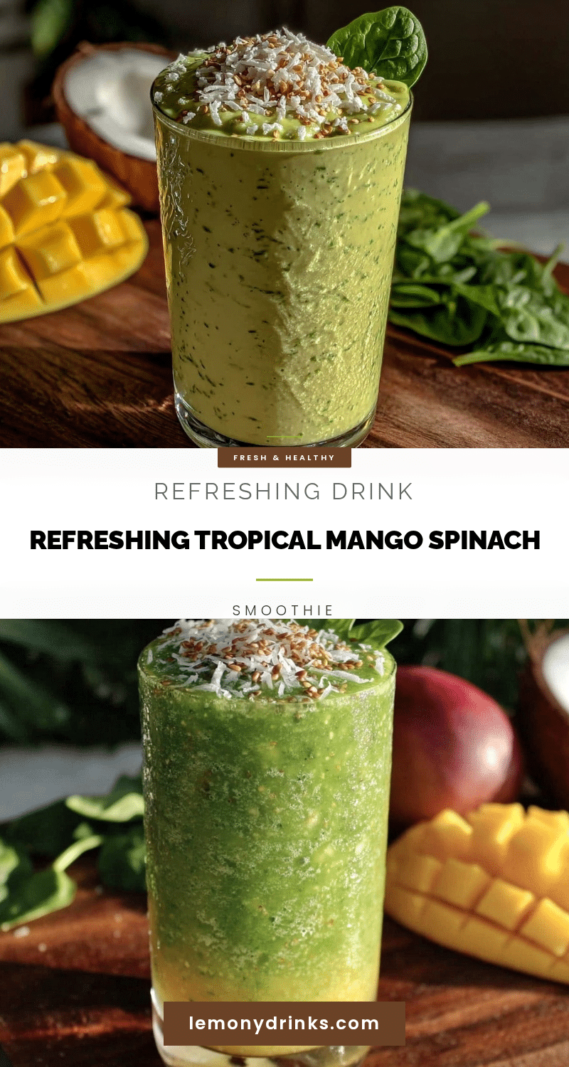 fresh tropical green smoothie recipe