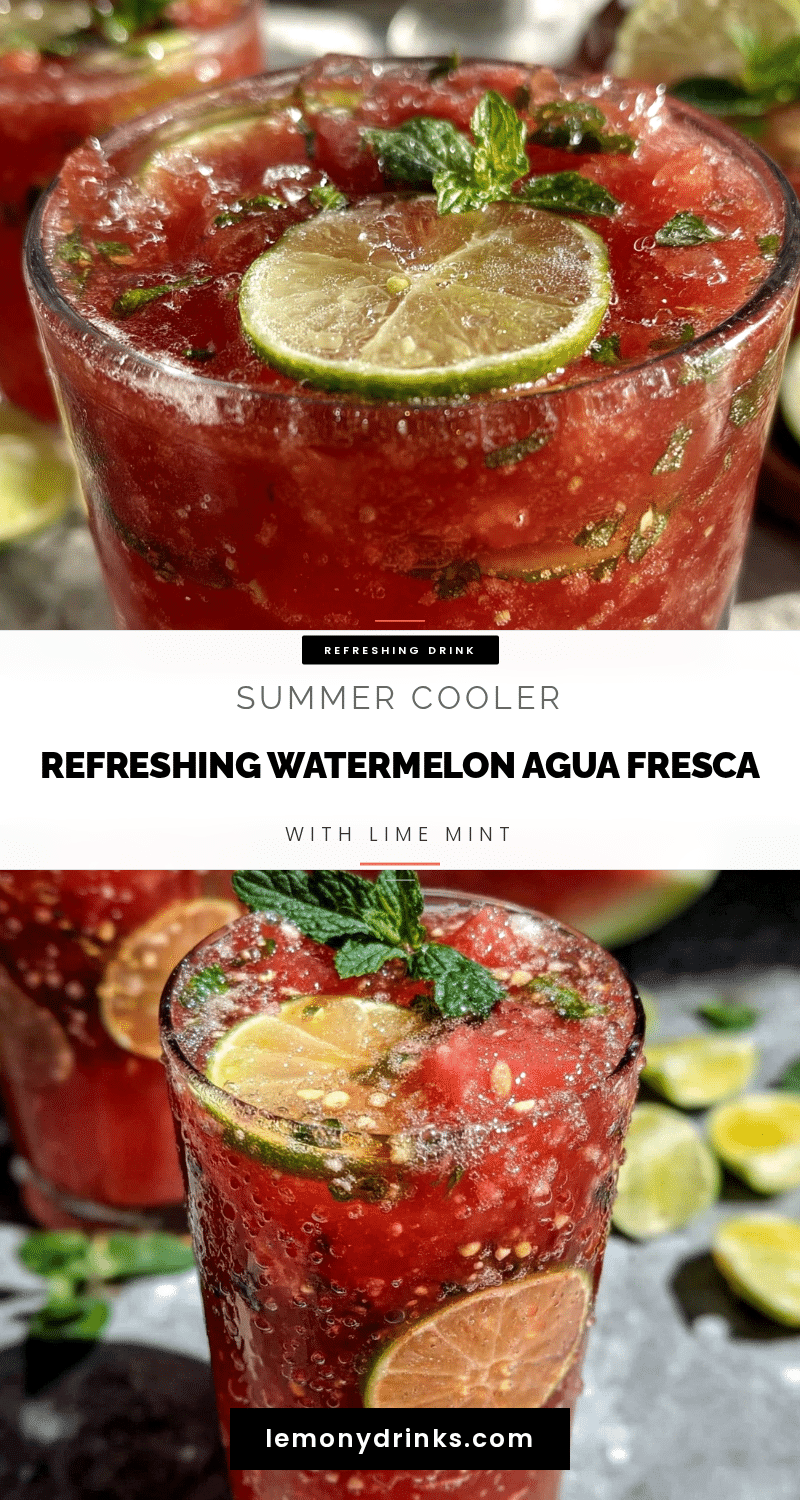 fresh watermelon agua fresca recipe