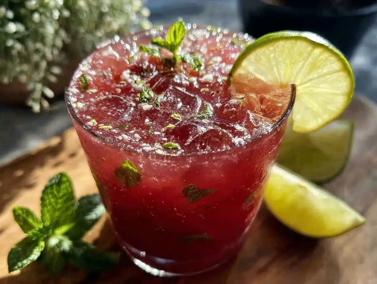 Fresh Watermelon Mint Agua Fresca preparation steps