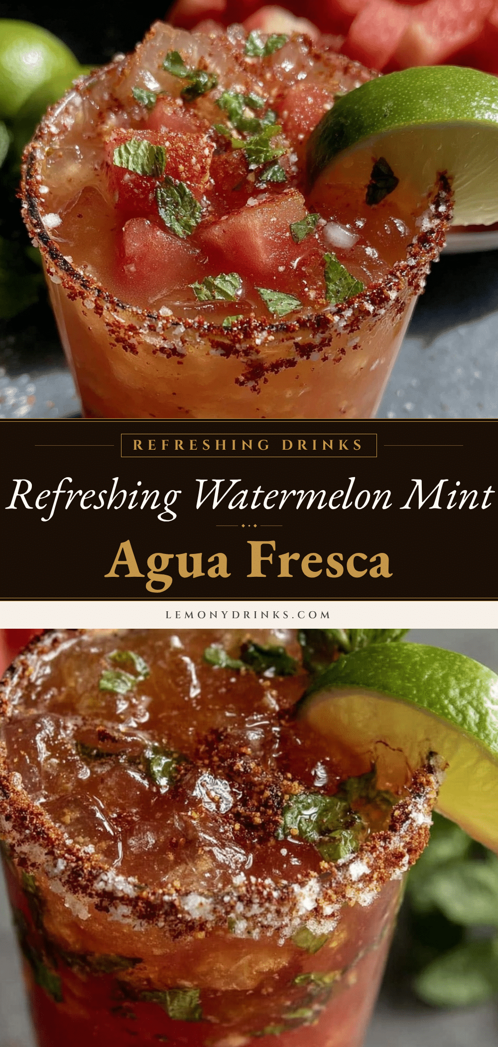 fresh watermelon mint agua fresca recipe