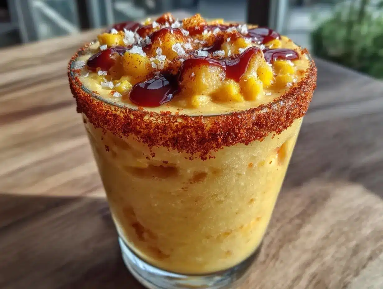 frozen mango lemonade slushie preparation steps