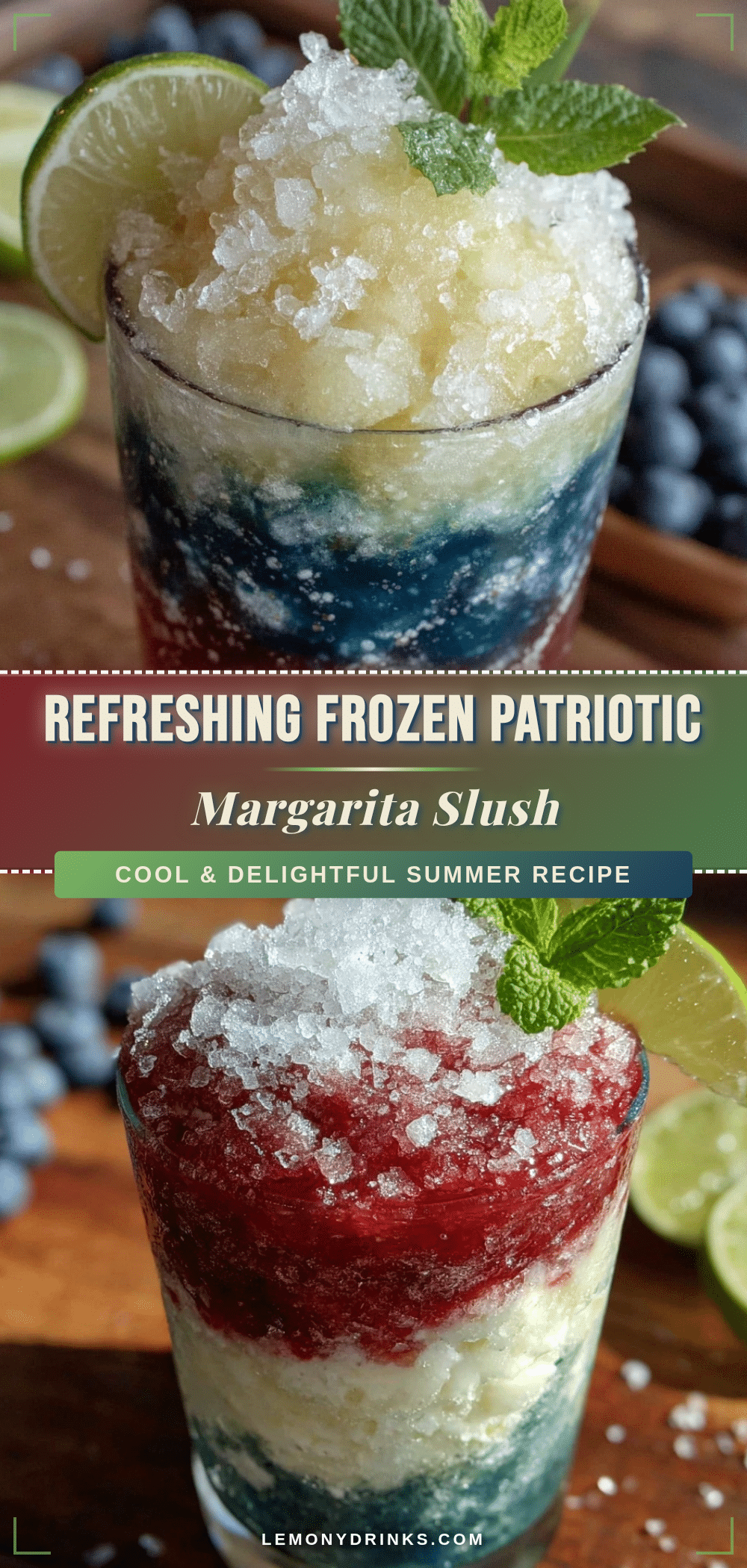 Frozen Patriotic Margarita Slush recipe