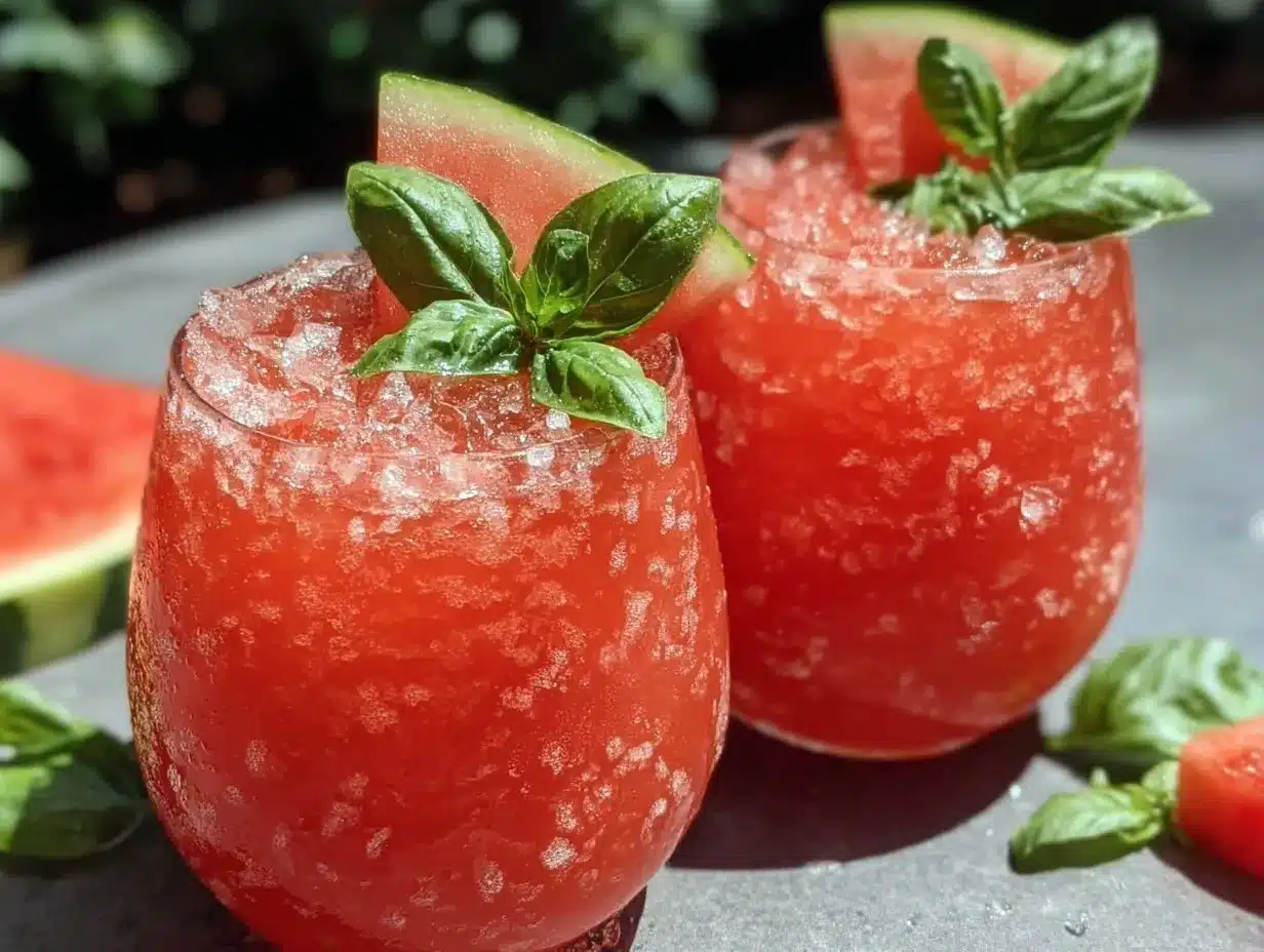 frozen watermelon frosé preparation steps