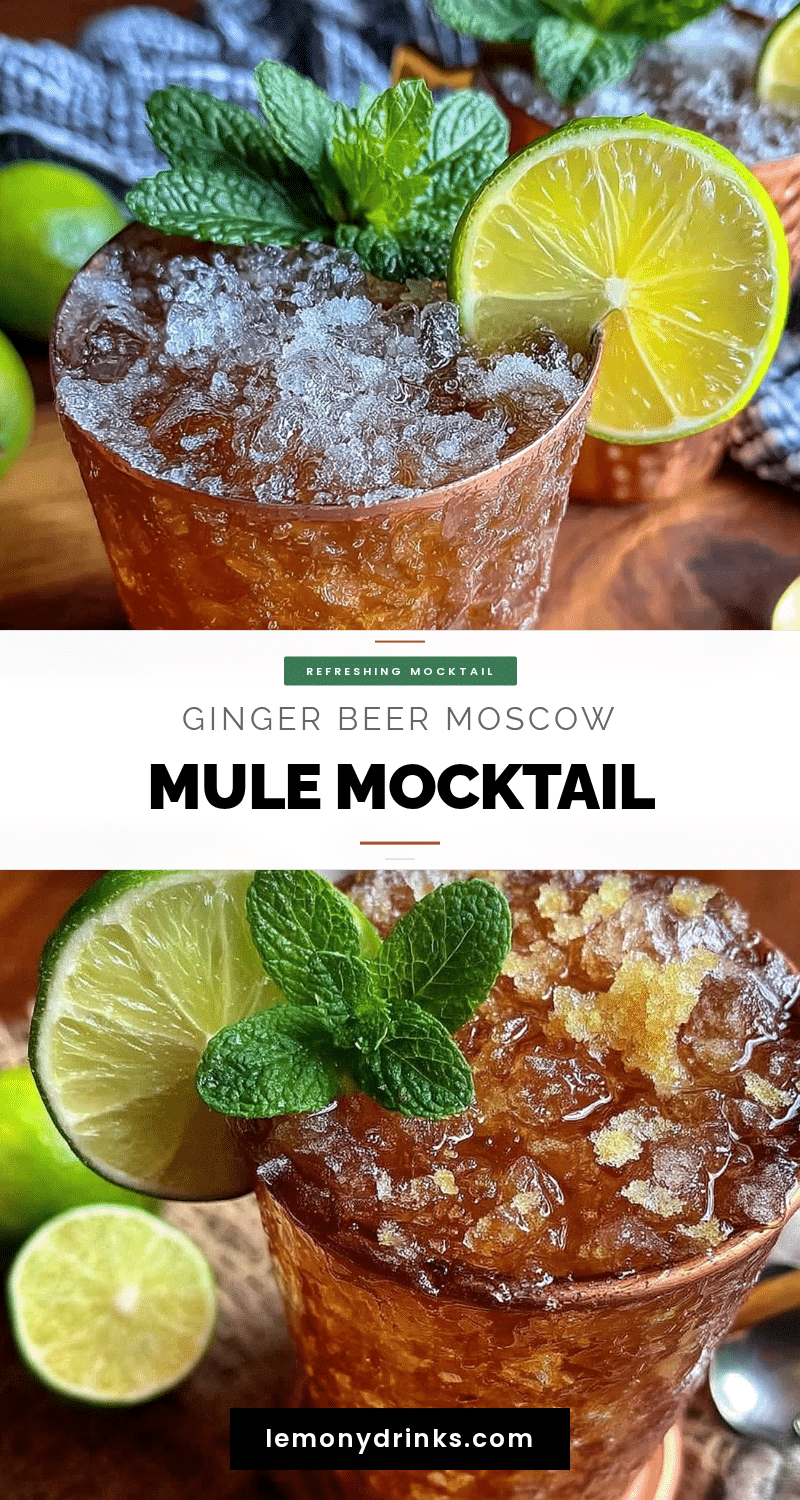 ginger beer moscow mule mocktail recipe