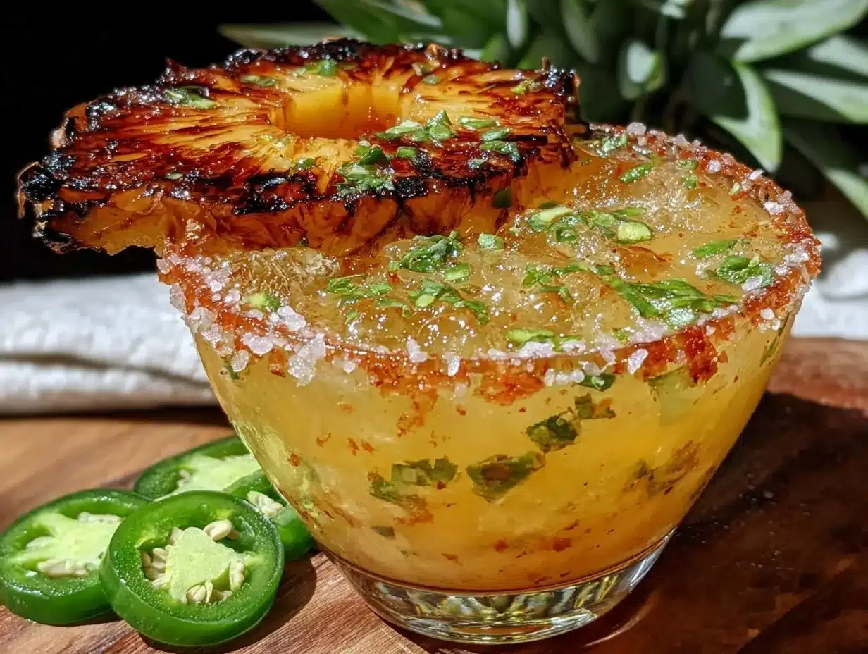 grilled pineapple margarita preparation steps