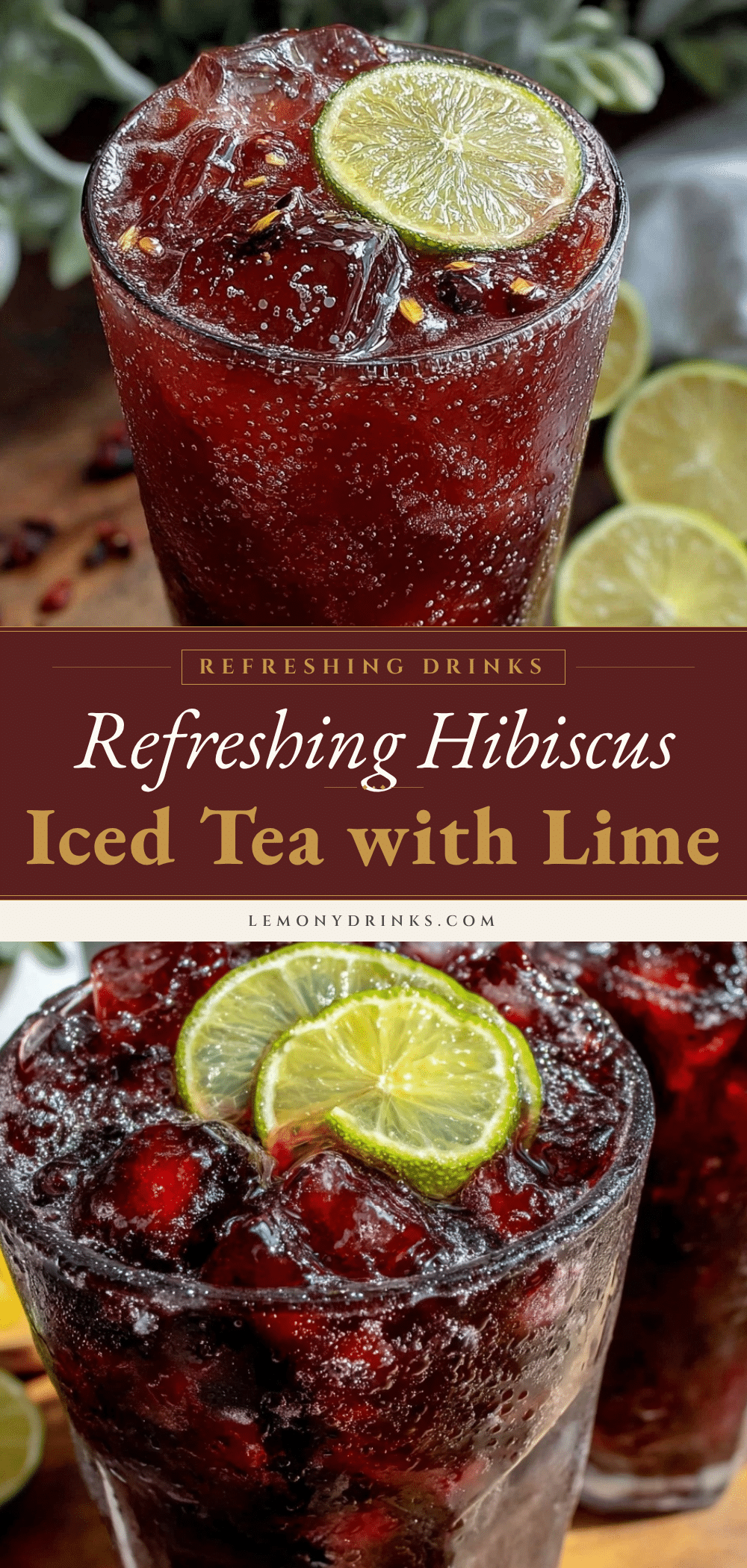 hibiscus iced tea with lime recipe