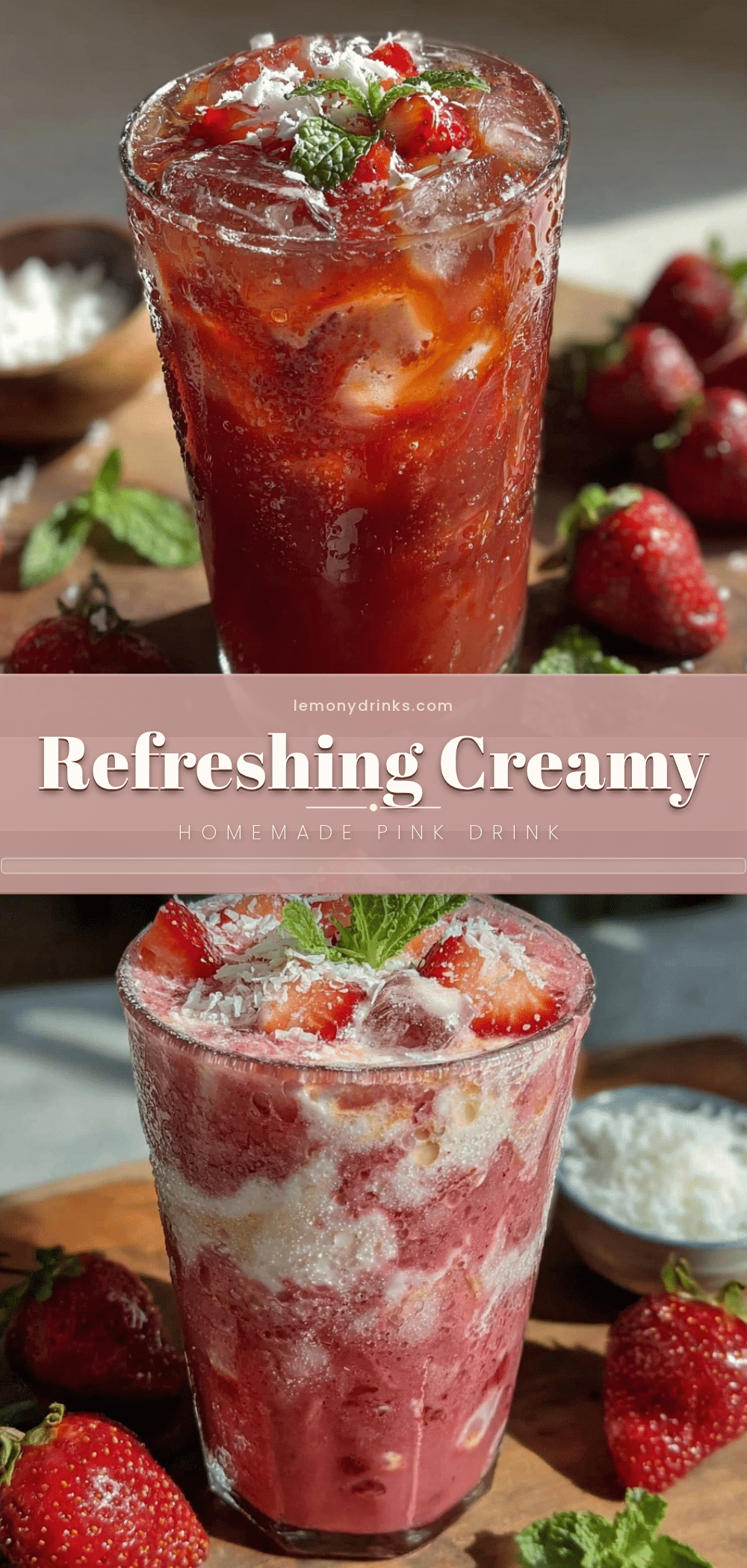 homemade pink drink recipe