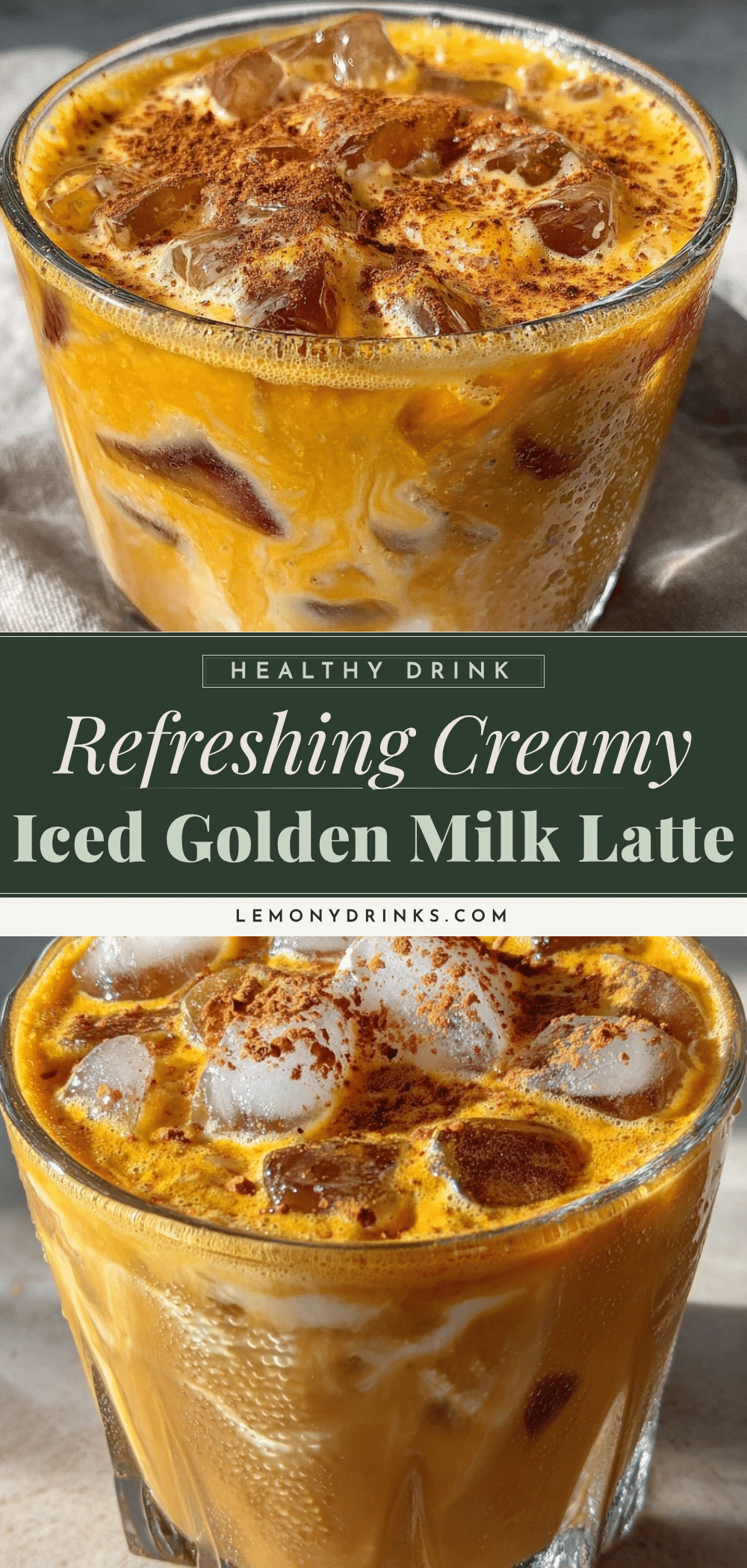 iced golden milk latte recipe