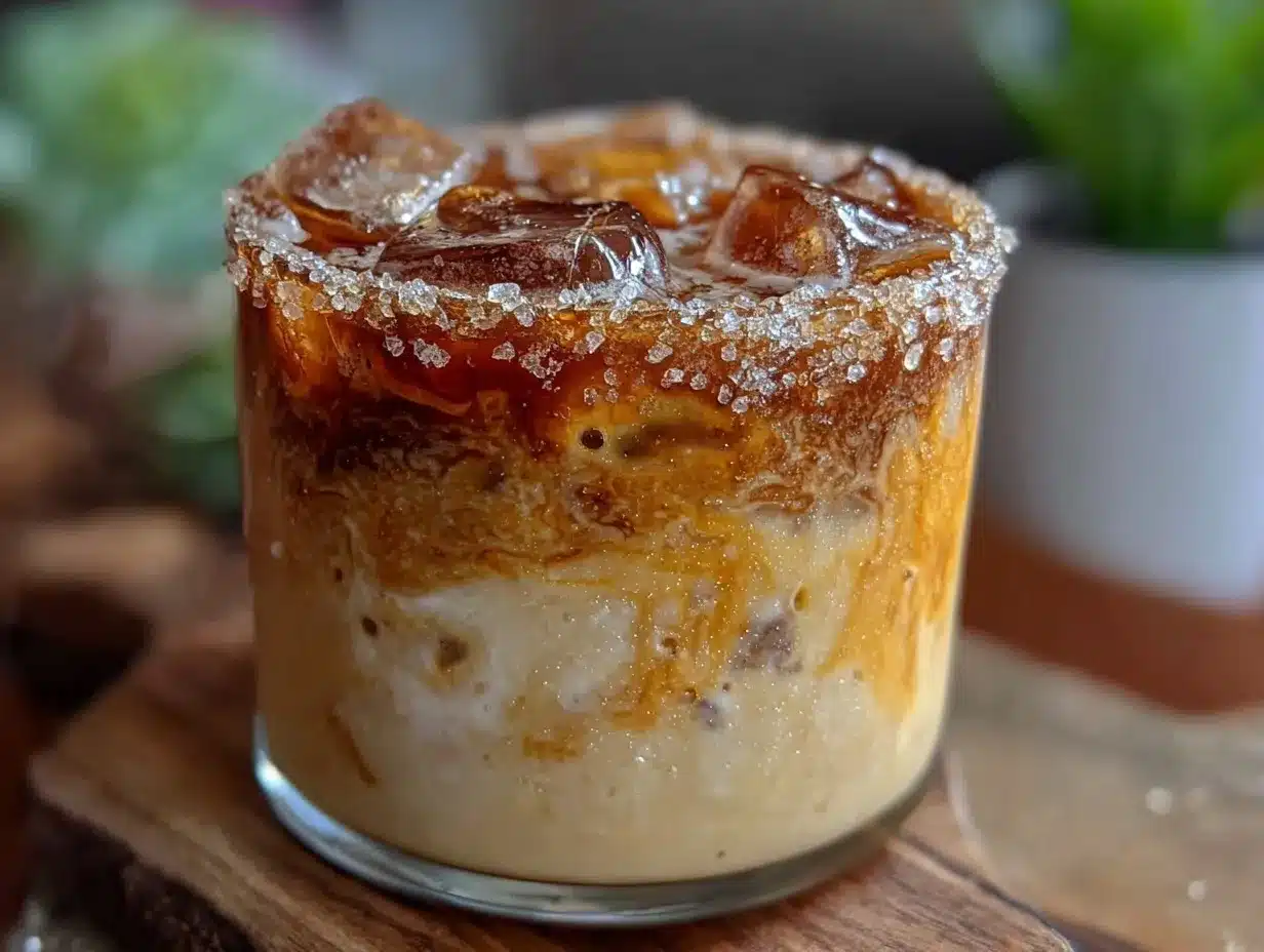 iced honey almond milk flat white preparation steps