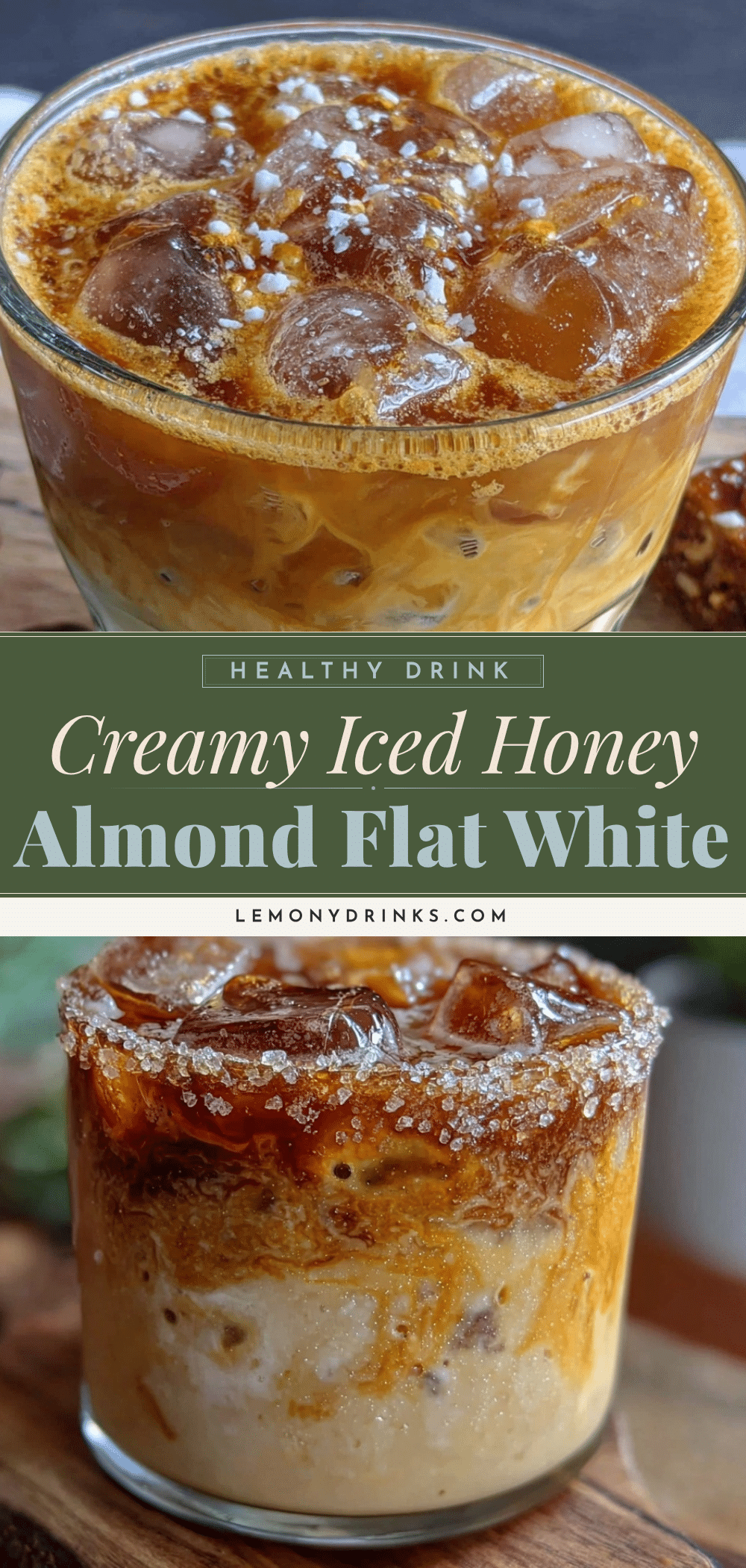 iced honey almond milk flat white recipe