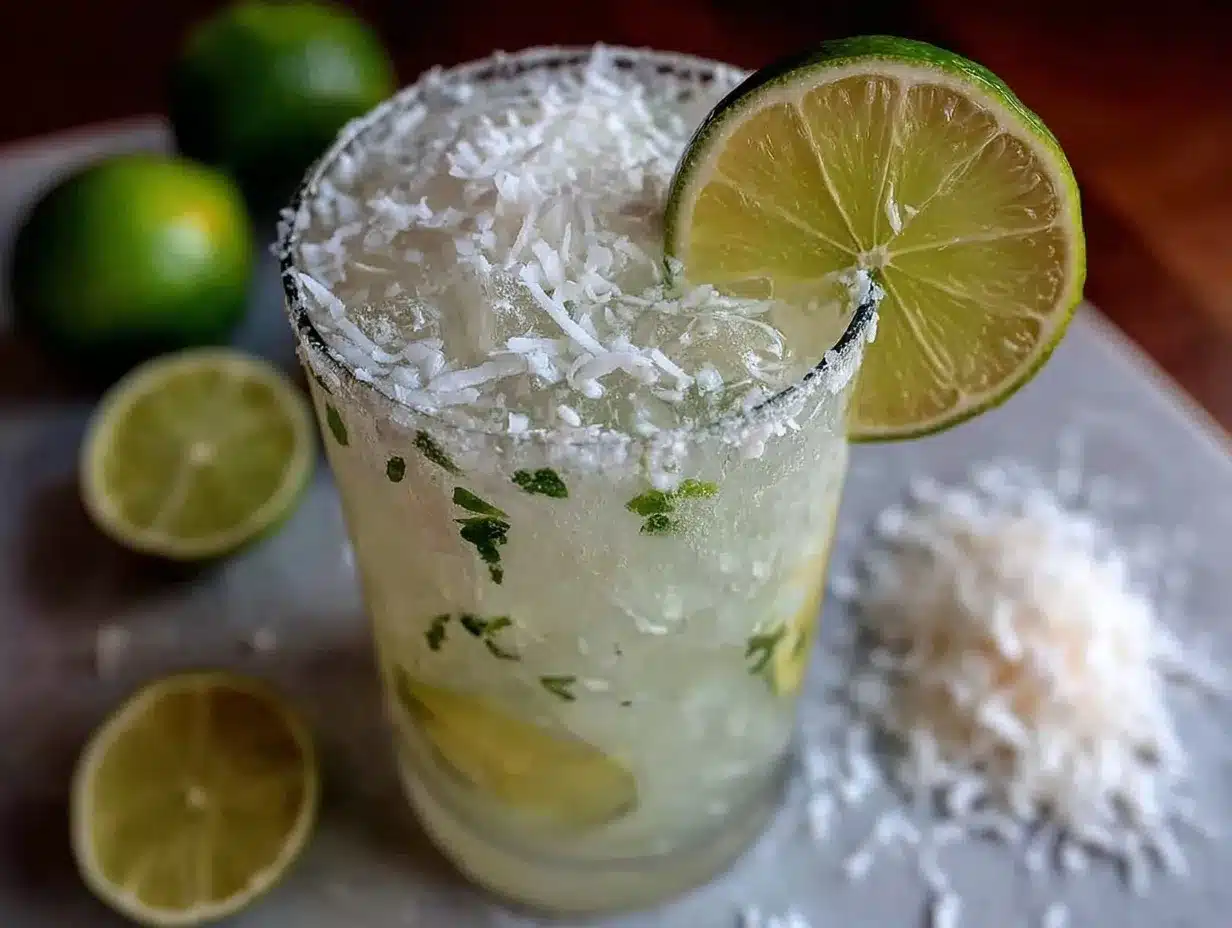 low-carb coconut lime vodka cooler preparation steps