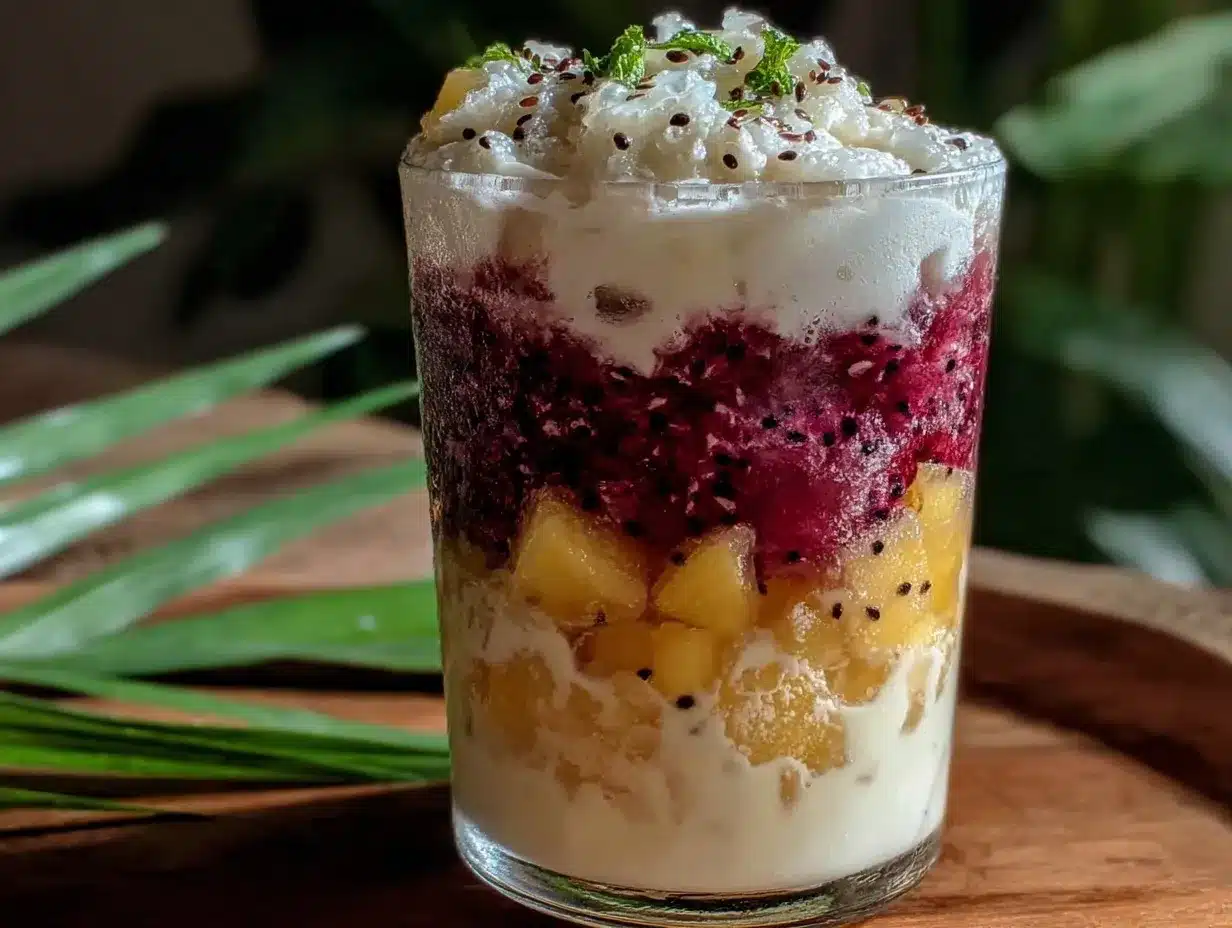 mango dragonfruit smoothie preparation steps