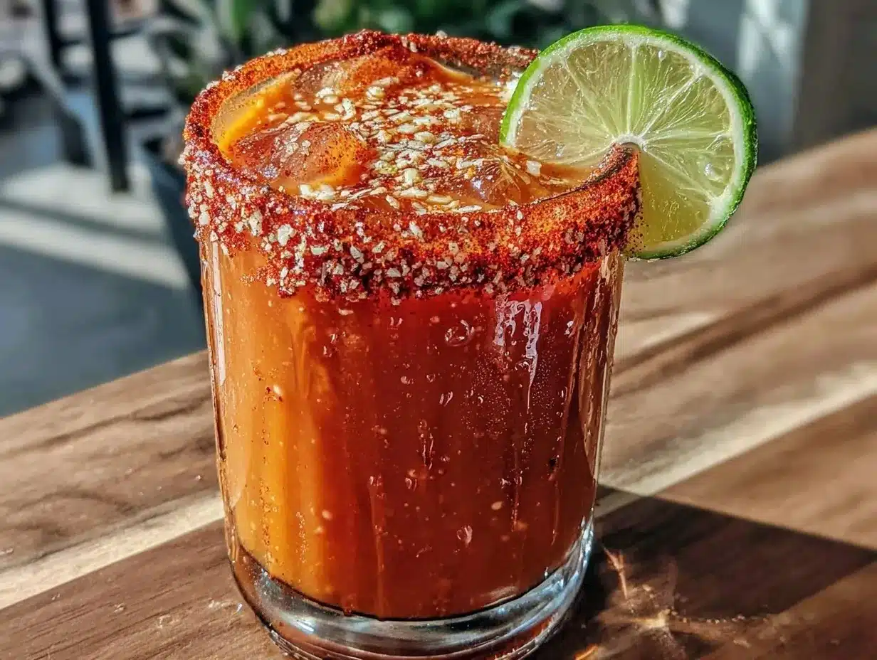 Mango Tajín Michelada preparation steps