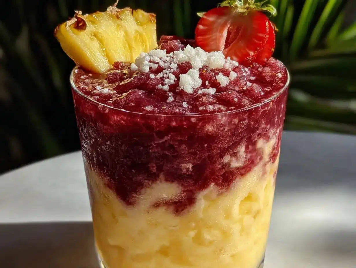 Miami Vice cocktail recipe preparation steps