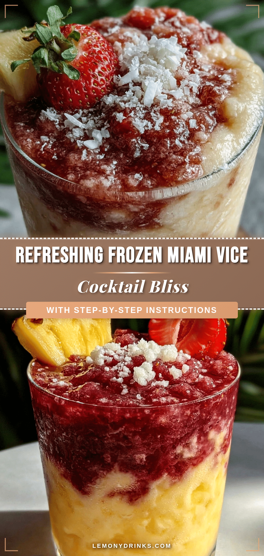 Miami Vice cocktail recipe recipe