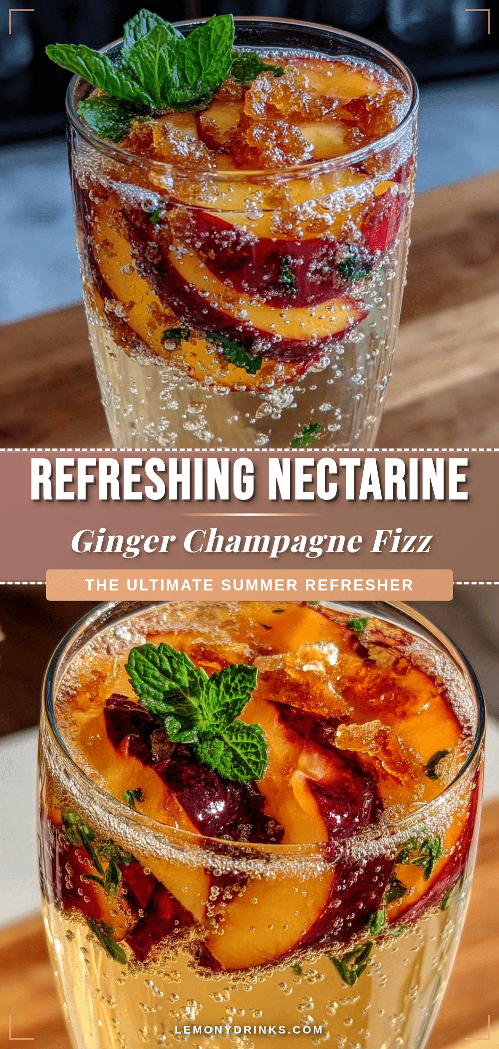 Nectarine Ginger Fizz recipe
