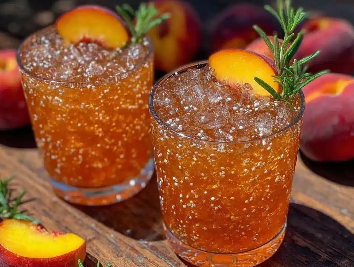 nectarine rosemary vodka cooler preparation steps