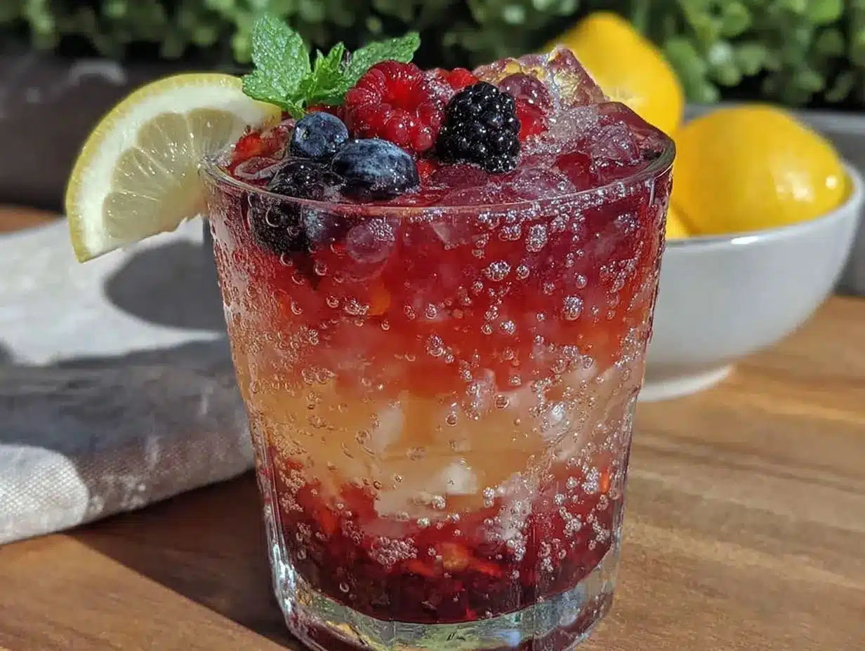 ombre berry lemonade preparation steps