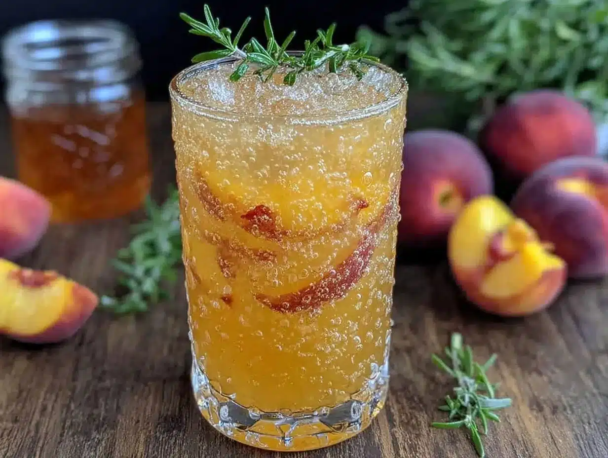 peach bourbon lemonade preparation steps